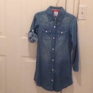 Girls preowned chambray dress